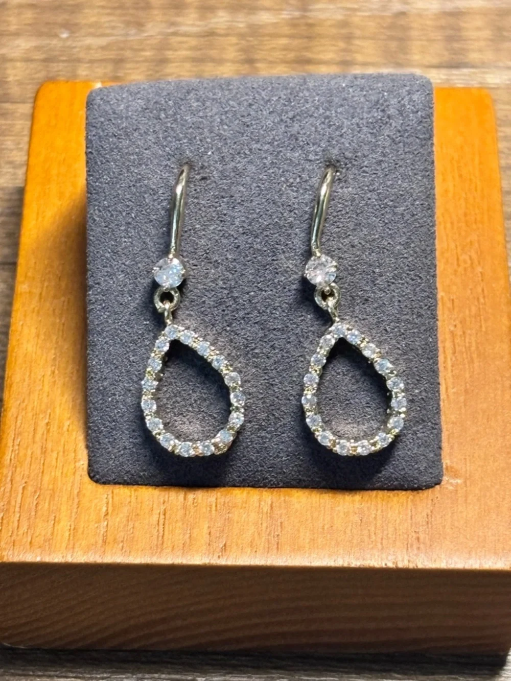 Raphael Gold Crystal Teardrop & Marquise Earring‎ Duo